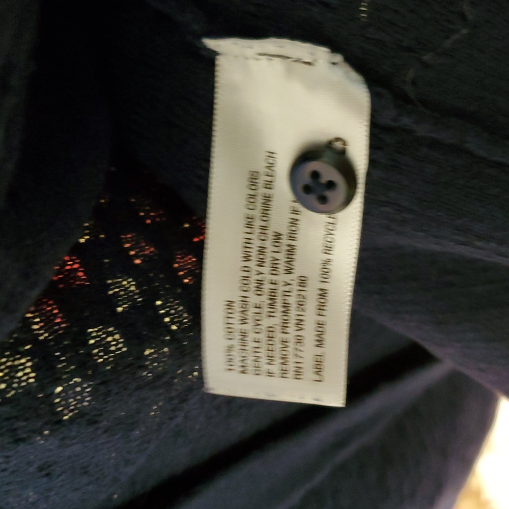 Merona Deep Blue Knit Cardigan Medium - Picture 3 of 7